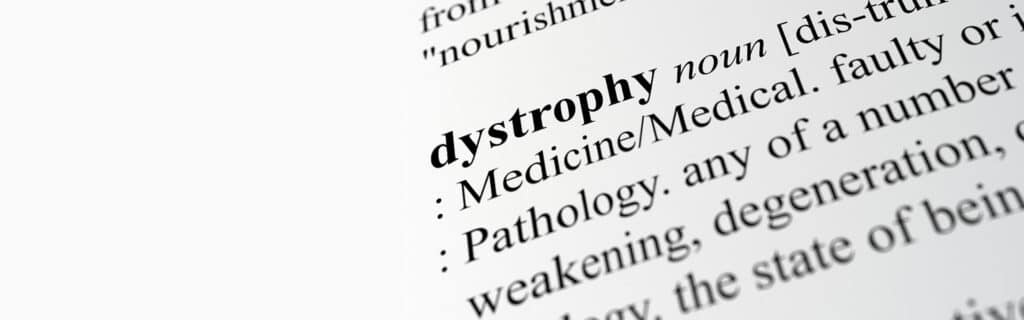 Dystrophy meaning from dictionary